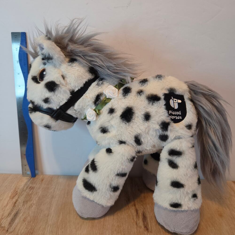 Piccoli Horses Plush Racehorse named "Lots of Dots" 14" tall